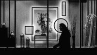 Lone figure at a hotel