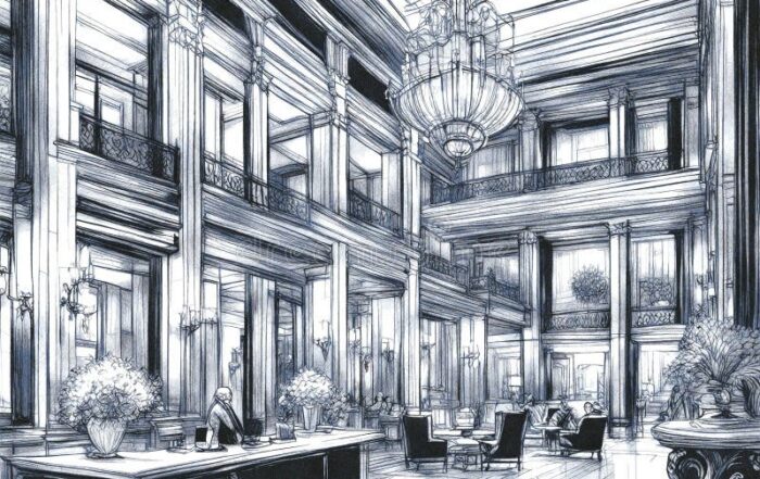 Thomas Brown’s illustration for the hotel investment article